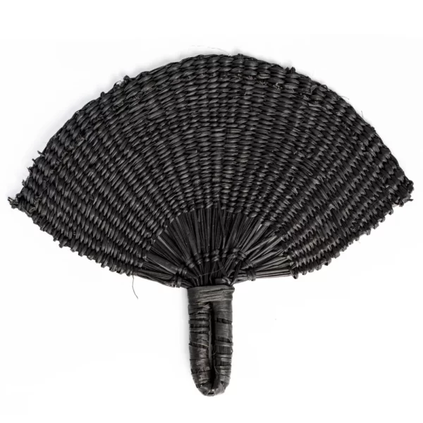Wholesale Small Toquilla Straw Handwoven Colorful Fan