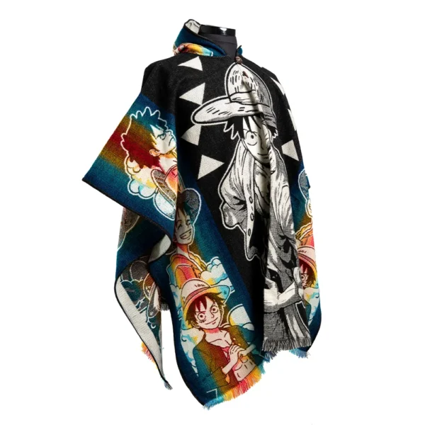Handmade Alpaca Poncho Wholesale from Ecuador One Piece Anime Design