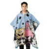 Handmade Cartoon Alpaca Poncho, Andean SpongeBob, Ecuadorian artisanal wholesale