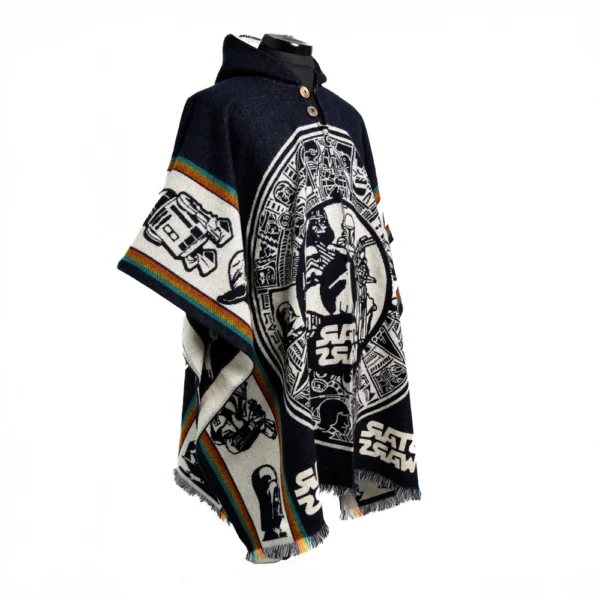 Unisex Alpaca Poncho Wholesale Star Wars Inspired Handmade Ecuador