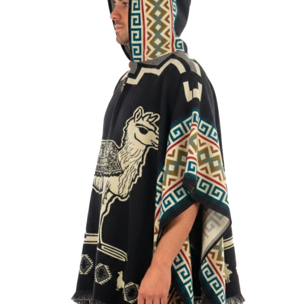 Andean Tribal Llama Poncho Unisex Wholesale