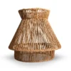 Contemporary Wicker Hanging Lamp Artisan Natural Fiber Lighting