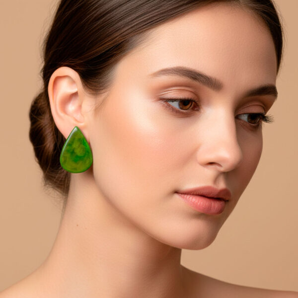 Eco-Friendly Handmade Earrings Tagua Nut Jewelry Natural