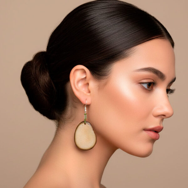 Eco Tagua Drop Earrings Wholesale