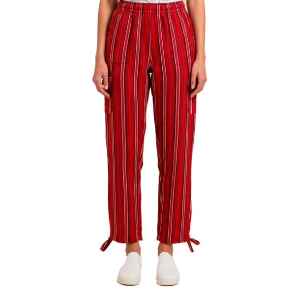 Handmade Striped Pants Comfortable Artisan Cotton Trousers