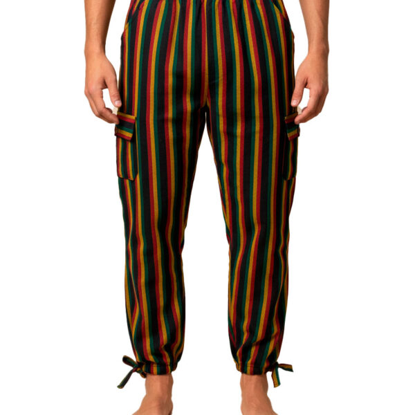 Handwoven Cotton Pants Unisex Striped Artisan Trousers Wholesale