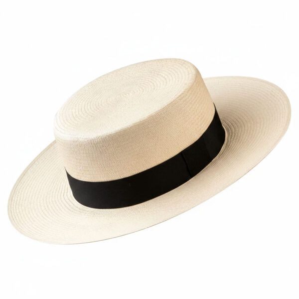 Montecristi Cordobes Wide Flat Brim Panama Hat