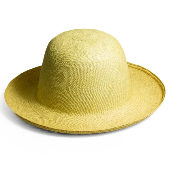 Resort Style Color Straw Hat Handmade Toquilla Bucket Hat Wholesale