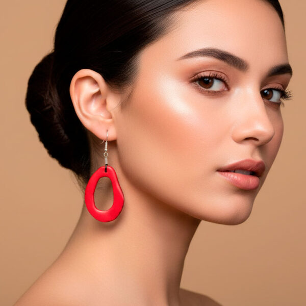 Tagua Oval Earrings Wholesale