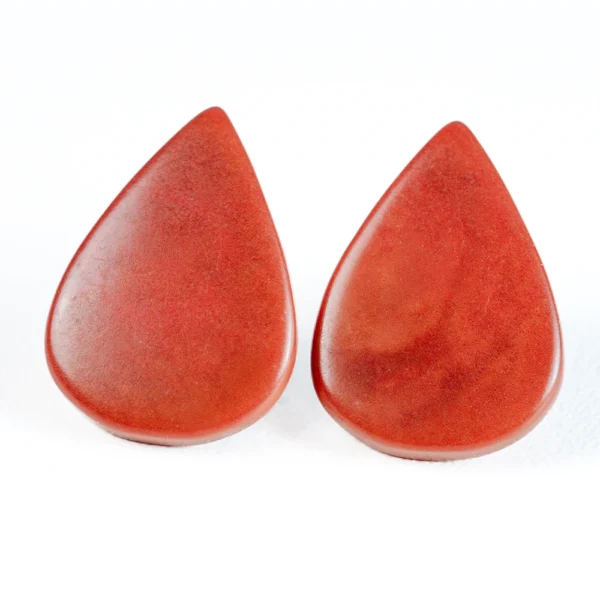 Teardrop shaped tagua earrings, natural seed jewelry Wholesale