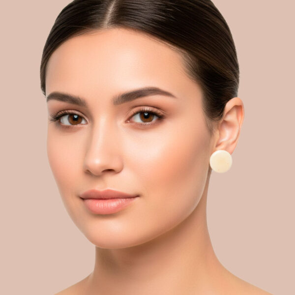 Vegan Tagua Earrings Ethical Jewelry Handmade in Ecuador