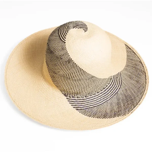 Wide Brim Panama Hat 10cm Brim Elegant Sun Hat Handmade in Ecuador Wholesale