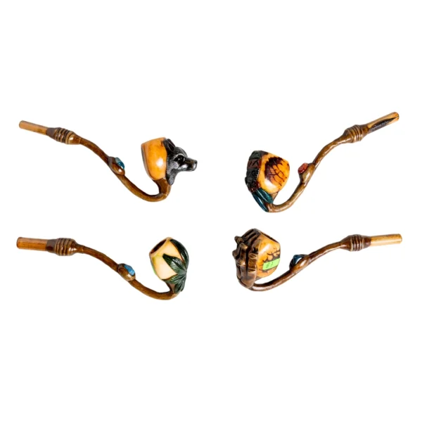 Traditional Tocte Smoking Pipe Handmade Ecuador Artisan Pipe Wholesale