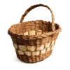 Handwoven Rustic Basket with Handle Natural Fiber Artisan Basket from Ecuador Wholesale