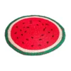 Handwoven Watermelon Straw Placemat Handmade Ecuador Natural Fiber Table Mat Wholesale