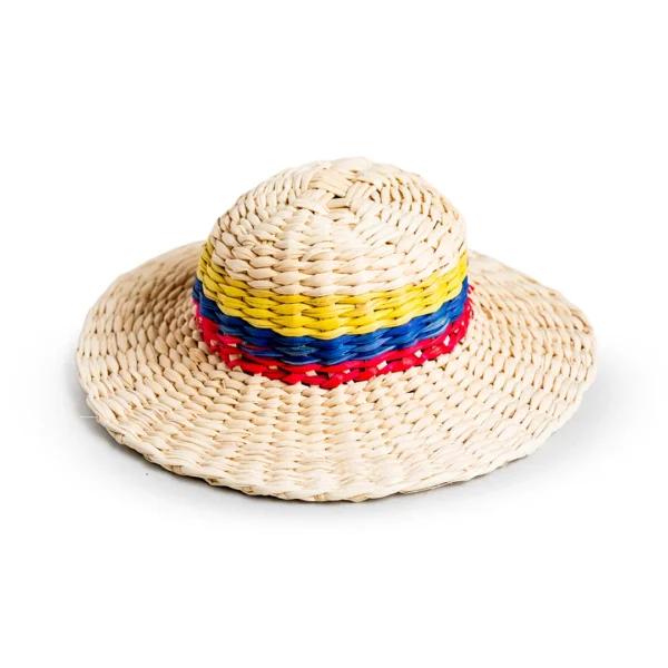 Mini Panama Hat Craft Toquilla Straw Handmade Ecuador Keychains Magnets Souvenir Crafts Wholesale