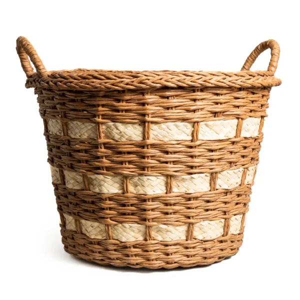Rustic Handmade Wicker Basket Natural Artisan Home Storage Decor