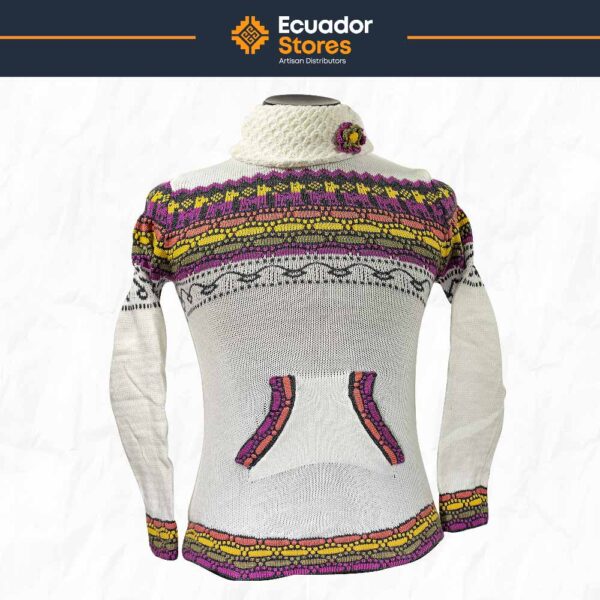 Women Alpaca Wool Sweater Ecuador