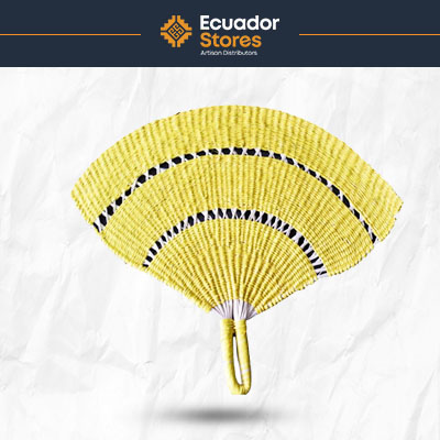 toquilla straw fan for events